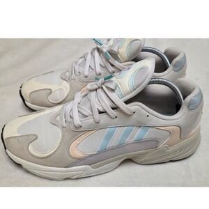 ADIDAS ORIGINALS OFF WHITE/ICE MINT MENS SIZE 13 YUNG-1 SNEAKERS CG7118 RUNNING